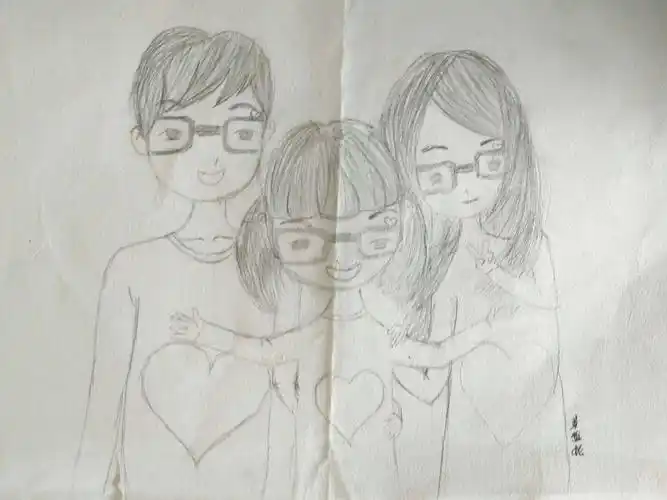 章雅妮作品:幸福三口之家