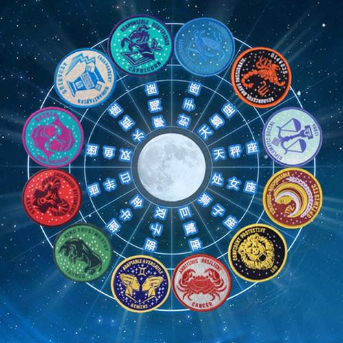十二星座臂章魔术贴徽章2023新款胸标