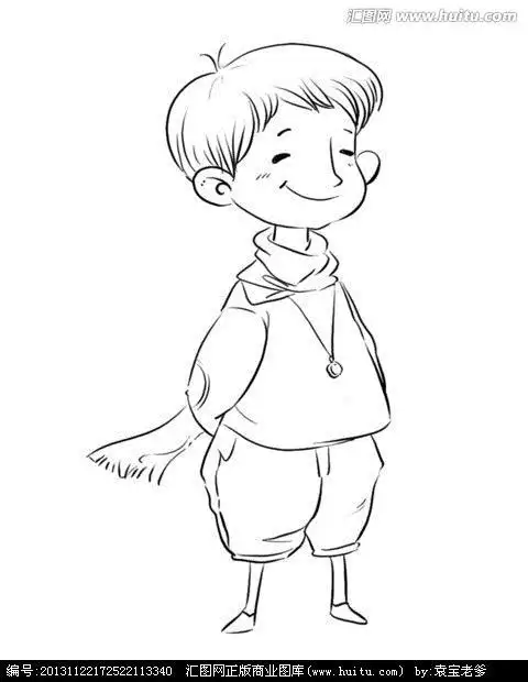 儿童简笔画男孩侧面 简笔画图片大全-蒲城教育文学网
