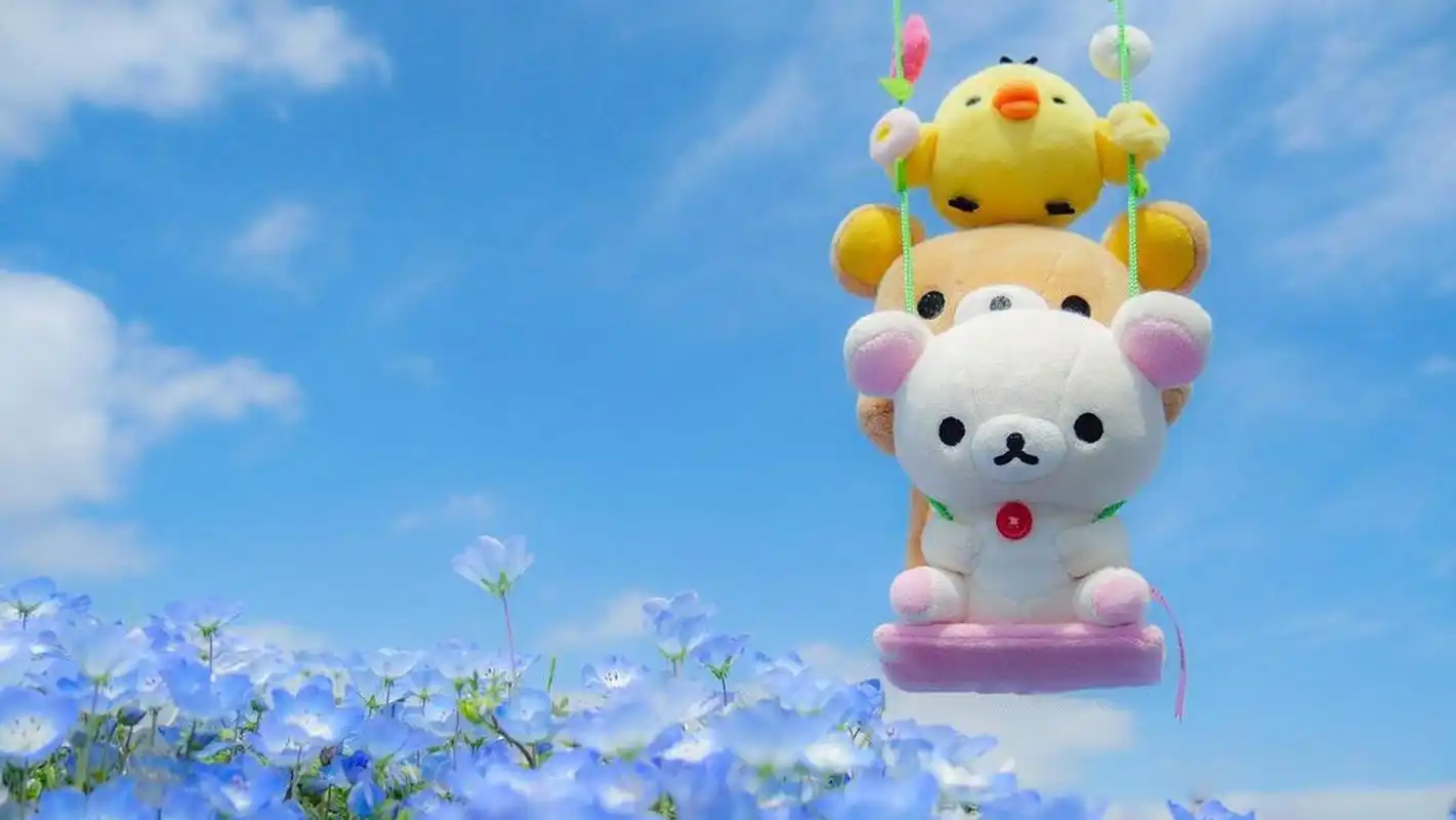 壁纸‖轻松熊春日壁纸【第三弹】 这次是横屏的,电脑也可以换上啦!