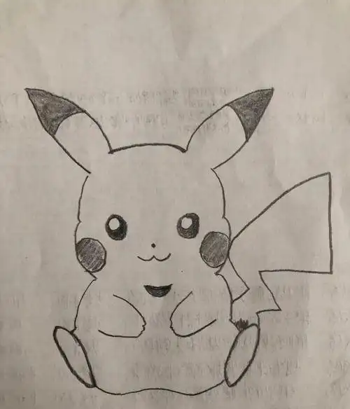 皮卡丘的简易画