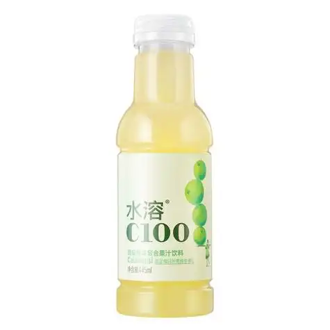 农夫山泉水溶c100青皮桔味复合果汁饮料445ml15瓶满足每日所需维生素c