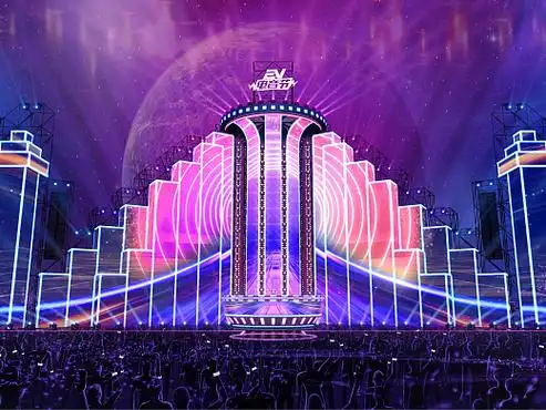 《ev电音节》音乐节舞台舞美设计