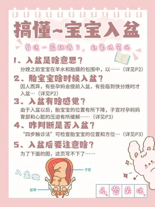 关于宝宝入盆的事儿,这一篇就聊清楚啦!