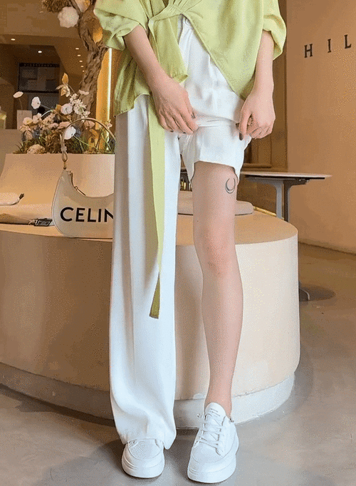 杨幂衬衫白色阔腿裤太飒了升温5件单品155175穿气质爆棚