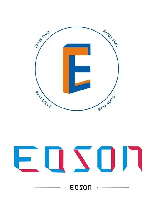 eason名字标志设计