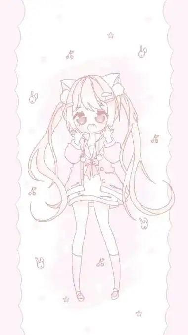 少女心人物简笔画教程