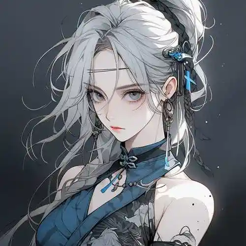 魔尊图片霸气头像女动漫 暗黑女头