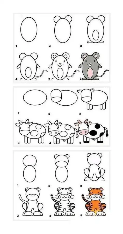 动物王国简笔画简单的动物简笔画