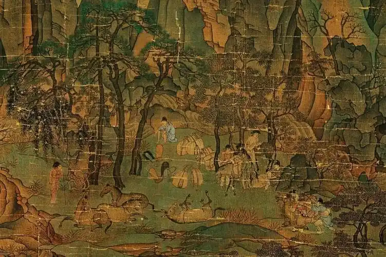 《明皇幸蜀图》局部