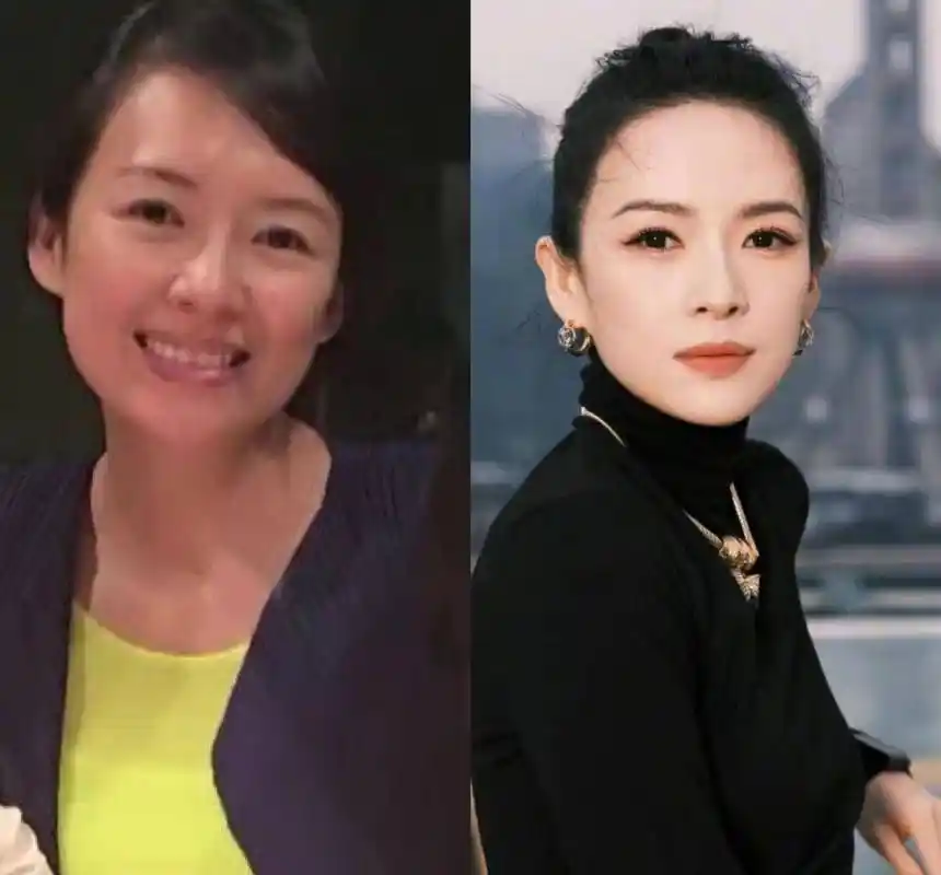 章子怡素颜出镜,露出小雀斑,不化妆和普通人一样_生活_张艺谋_照片