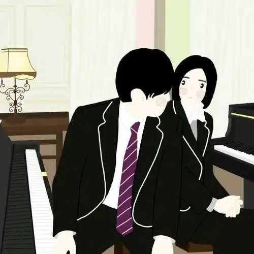 不能说的秘密卡通图片大全 不能说的秘密卡通版情侣壁纸-腾牛个性网