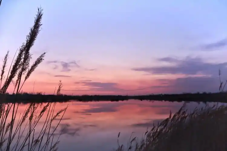 2021初春清河湖——最美晚霞