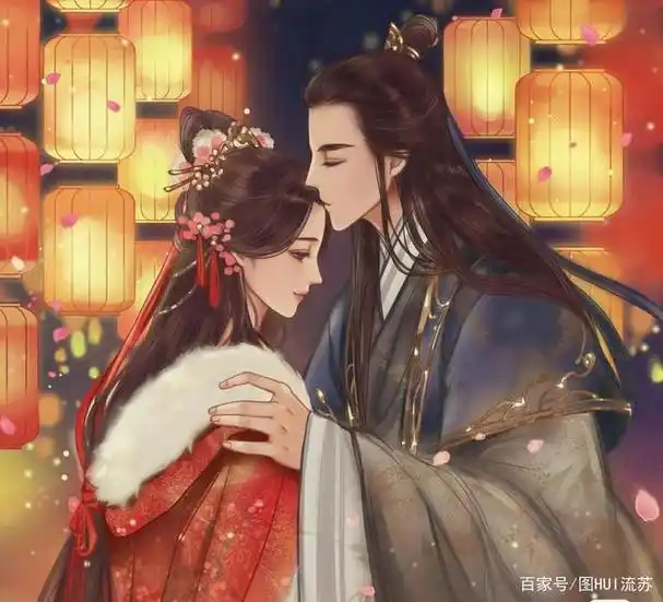 情侣头像壁纸 若我长发及腰,君可愿十里红妆,待我凤冠霞帔,执子之手