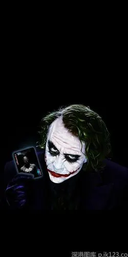 暗黑系个性小丑皮肤_超酷手机壁纸