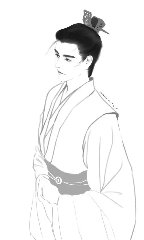 我总觉得雁北王少年时应该是束发的,然后脸上总有点郁郁寡欢的神情