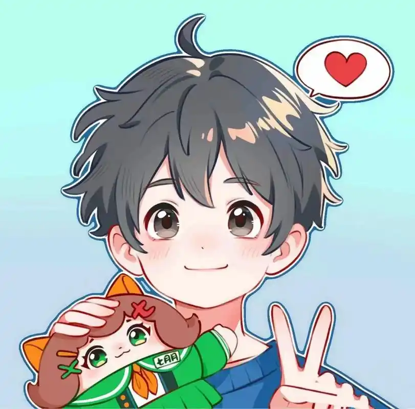 七月月和暖冬的粉丝头像 家人们,等这个头像等了好久了,暖冬那边的