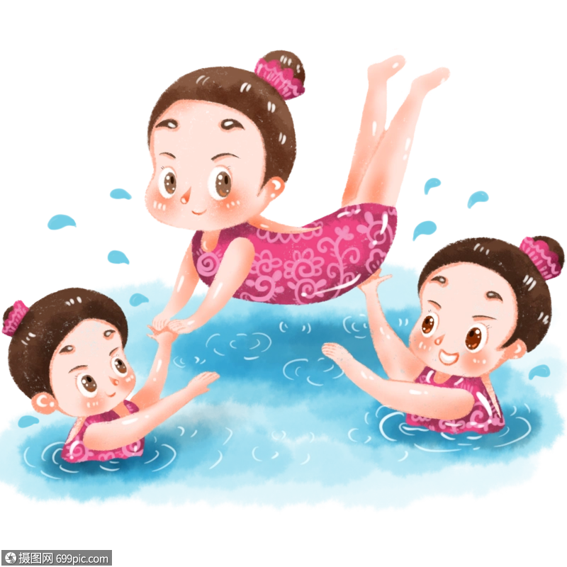 水中芭蕾花样游泳运动员