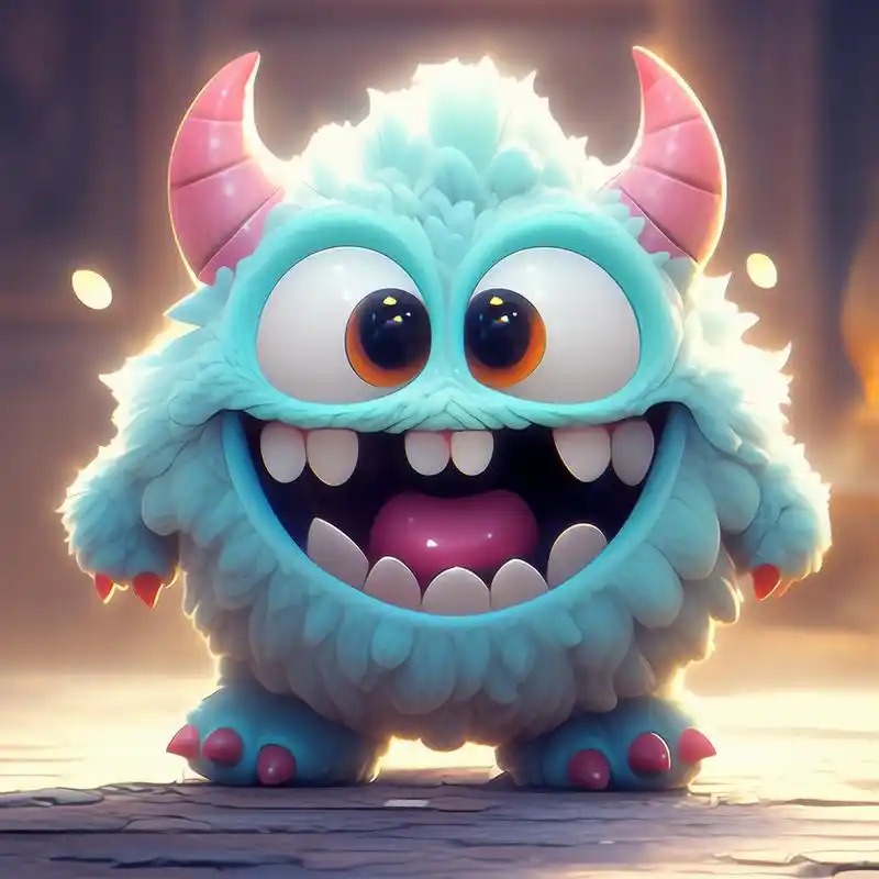 萌萌的小恶魔,丑丑的还很可爱!#ai绘画