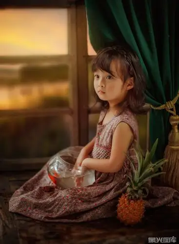 窗_儿童摄影作品_摄影作品-黑光图库