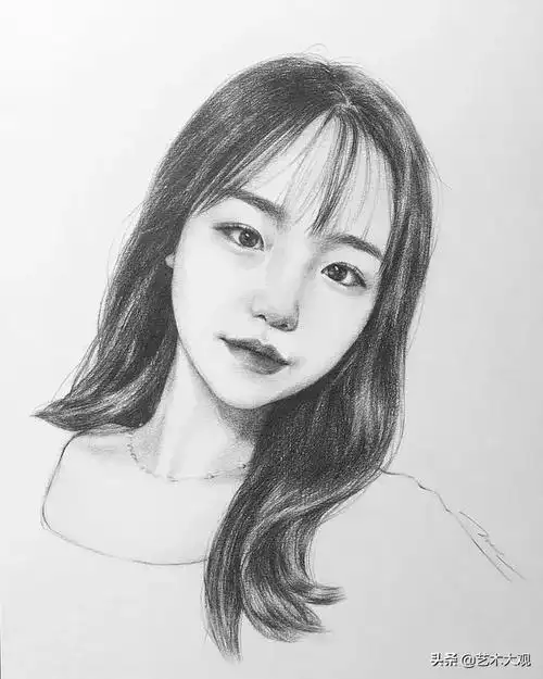 素描少女素描画入门画人物