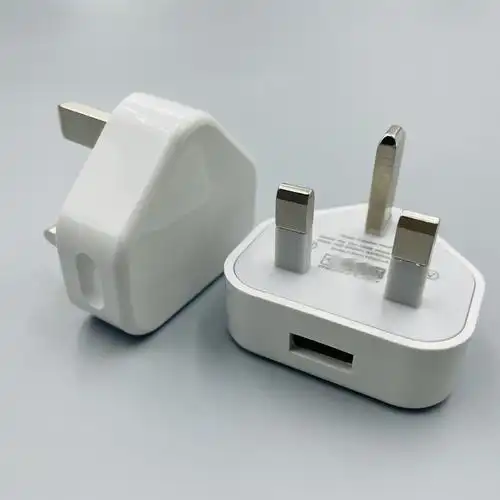 5v1a单usb适用于苹果安卓手机充电器 港版英规三角三脚手机充电头