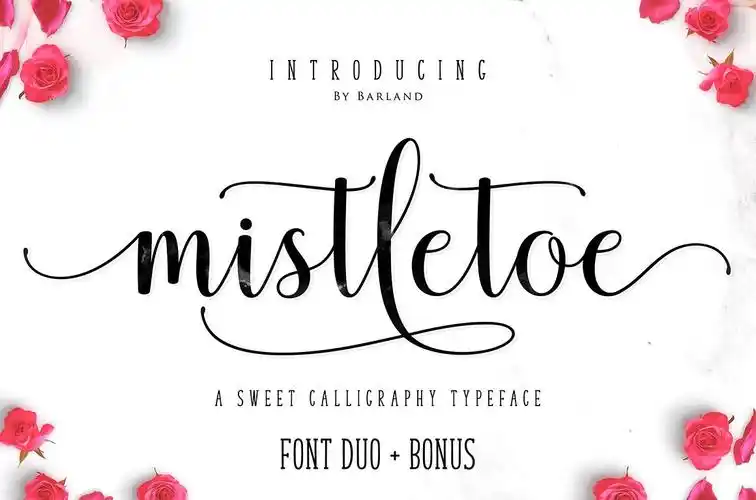 mistletoe script婚礼婚庆花式英文字体下载