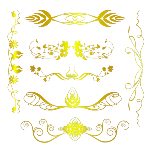 "古典金色边框"