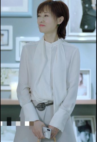 正青春刘敏涛舒婉婷同款衬衫女飘带长袖衬衫宽松雪纺衫上衣打底衫