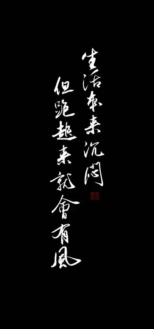 有点缀的全黑壁纸322更新加了黑底纯字的壁纸