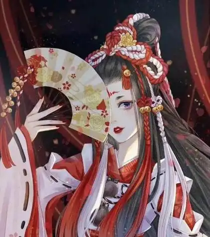 古风动漫霸气红衣女子头像 动漫头像图片大全 -【爱个性】