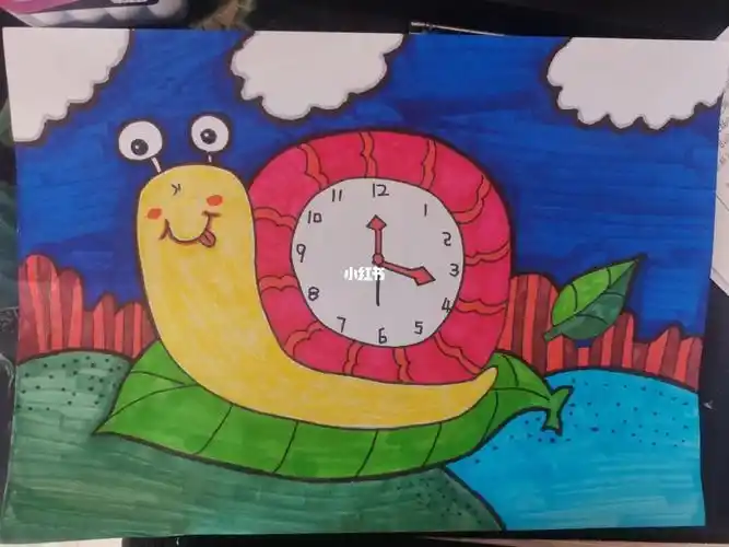 钟表画第二张儿子说不好看又画了第一张