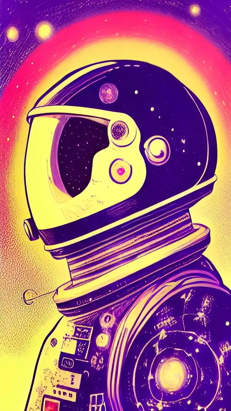 宇航员漫画."也许我很渺小,但我内心装了整个宇宙" #手机壁 - 抖音