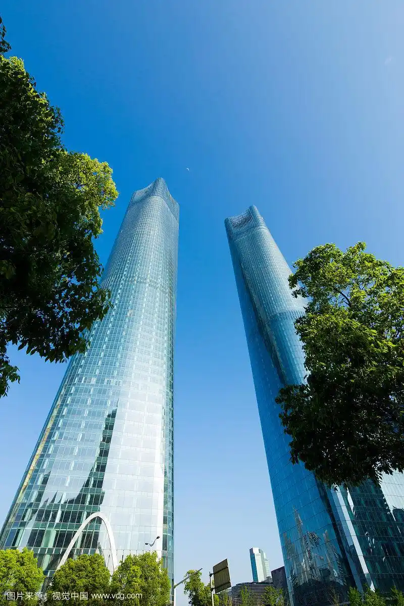 江西省南昌双子塔及城市建筑