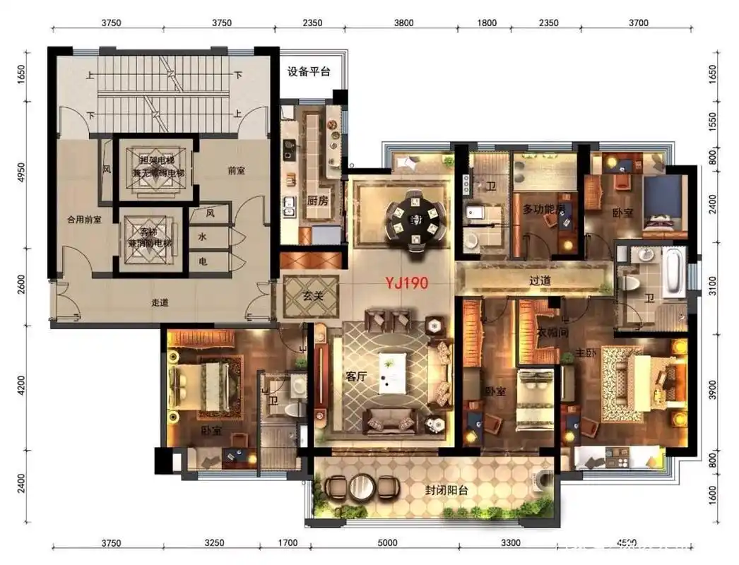 最完美的200平方大户型