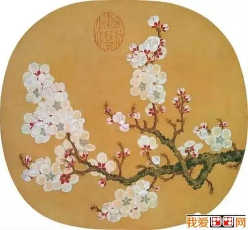 赵昌没骨画《写生杏花图》