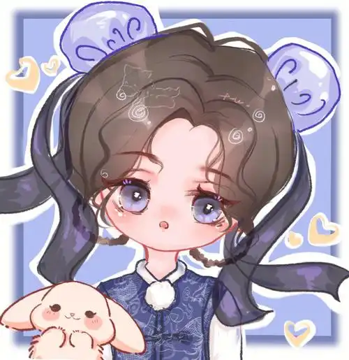 杨超越可爱兔子q版头像