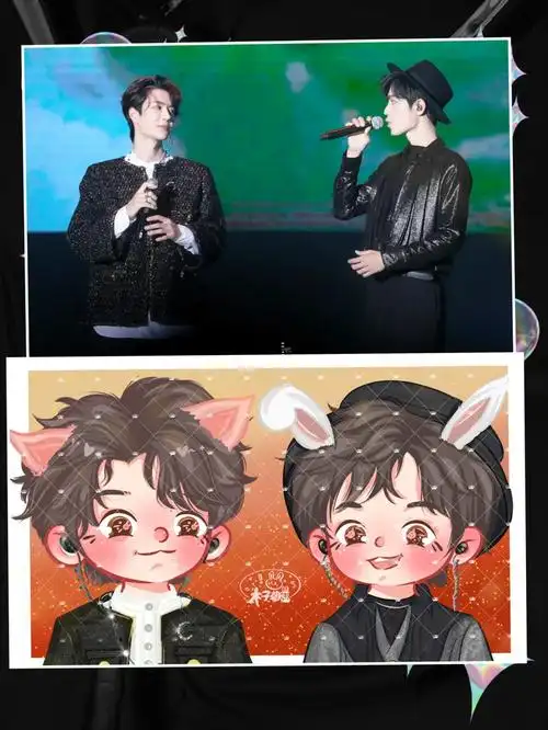 q版头像肖战王一博陈情令泰国见面会造型