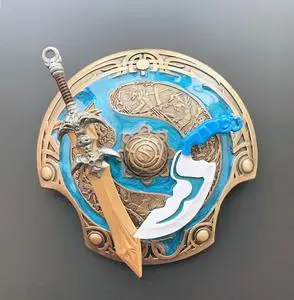 dota2刀塔2周边武器钥匙扣手办饰品跳刀钥匙链冠军盾ti不朽盾挂件