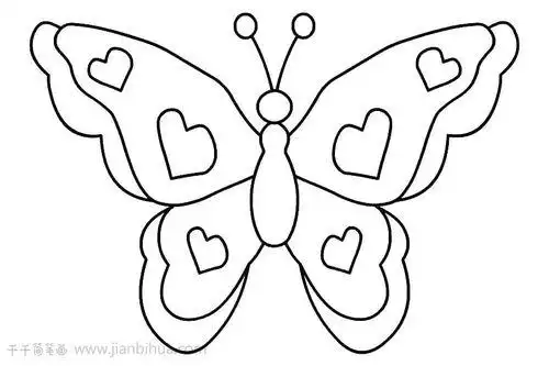 蝴蝶简笔画蝴蝶简笔画图片大全