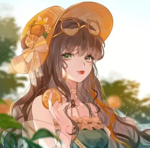 超仙色系动漫女生头像