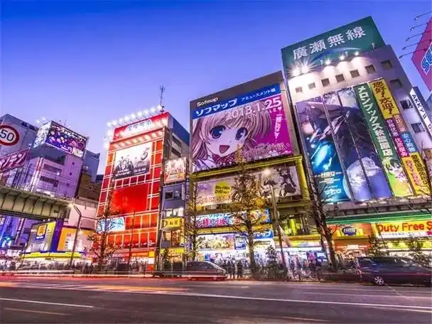 日本东京秋叶原动漫卡通圣地