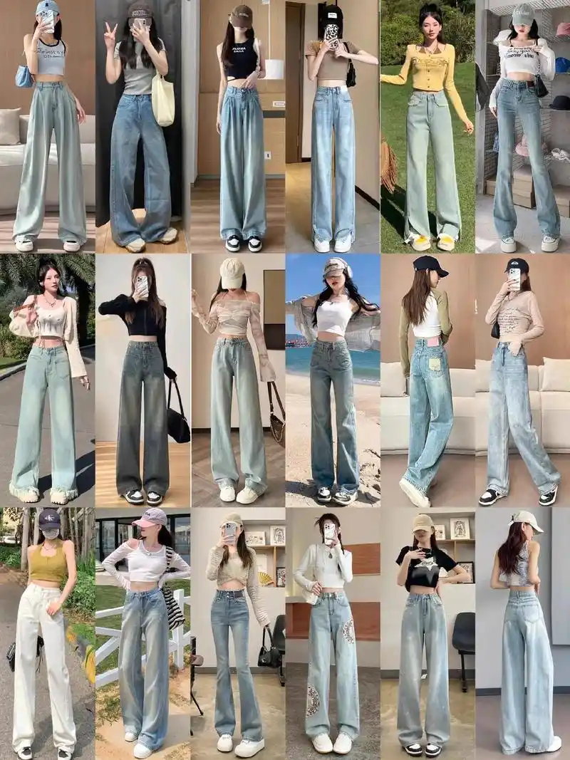 夏季什么型的女生能穿搭直筒牛仔裤?