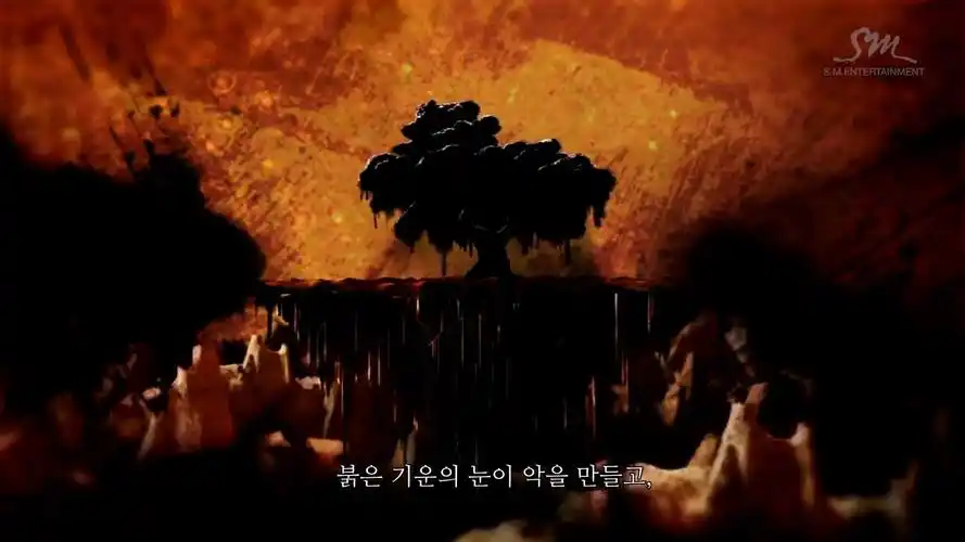 求exo《mama》mv开头生命之树的图片!