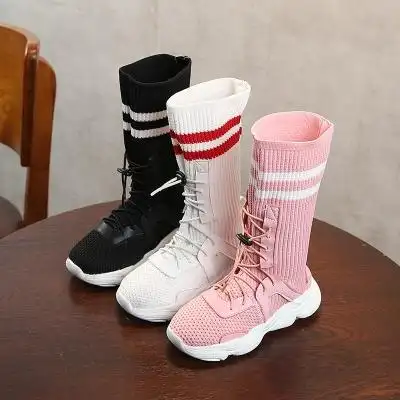 女童小白鞋袜子