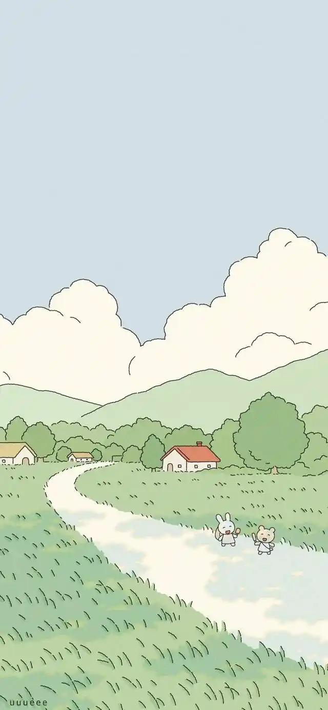 超级治愈的夏日小清新插画壁纸