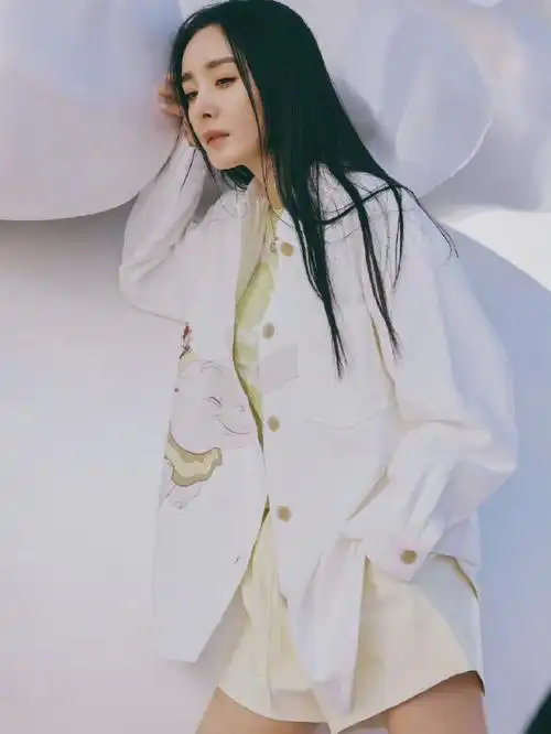 杨幂公主切长直发造型