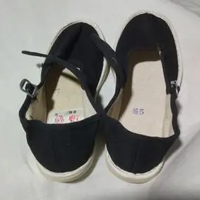 老百货库存白塑料底一带布鞋传统怀旧緔底布鞋可做影视道具16厘米