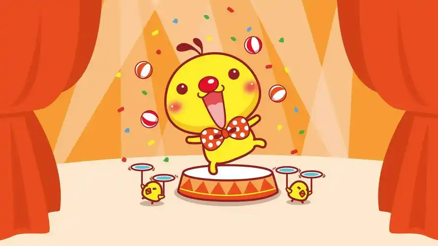 油爆叽丁清凉夏日可爱卡通高清桌面壁纸