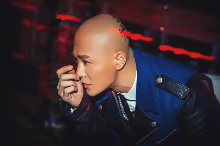 林峯光头造型个性写真图片25